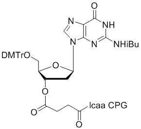 deoxy Guanosine (n-ibu) 3'-lcaa CPG 500Å
