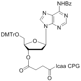 deoxy Adenosine (n-bz) 3'-lcaa CPG 500Å