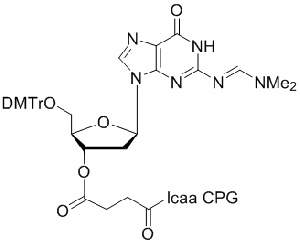 deoxy Guanosine (n,n-dmf) 3'-lcaa CPG 2000Å